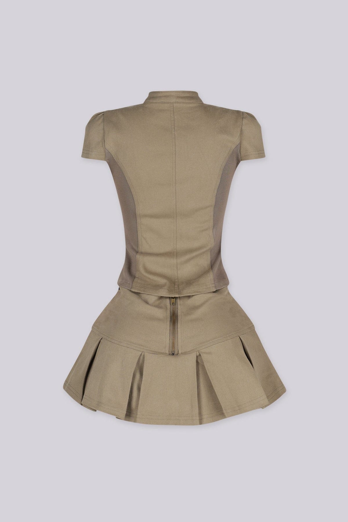 Yvette Military Chic Top & Skirt SET