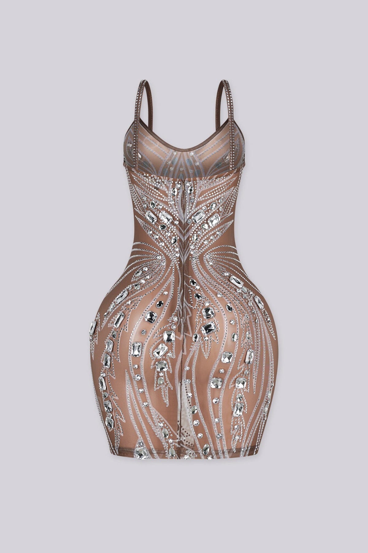 Crystaline Rhinestone Embellished Mini Dress