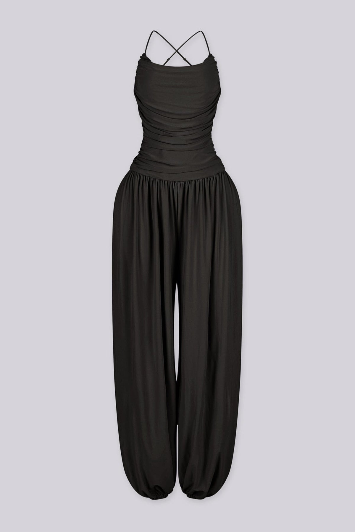 Desert Sand Ruched Jumpsuit