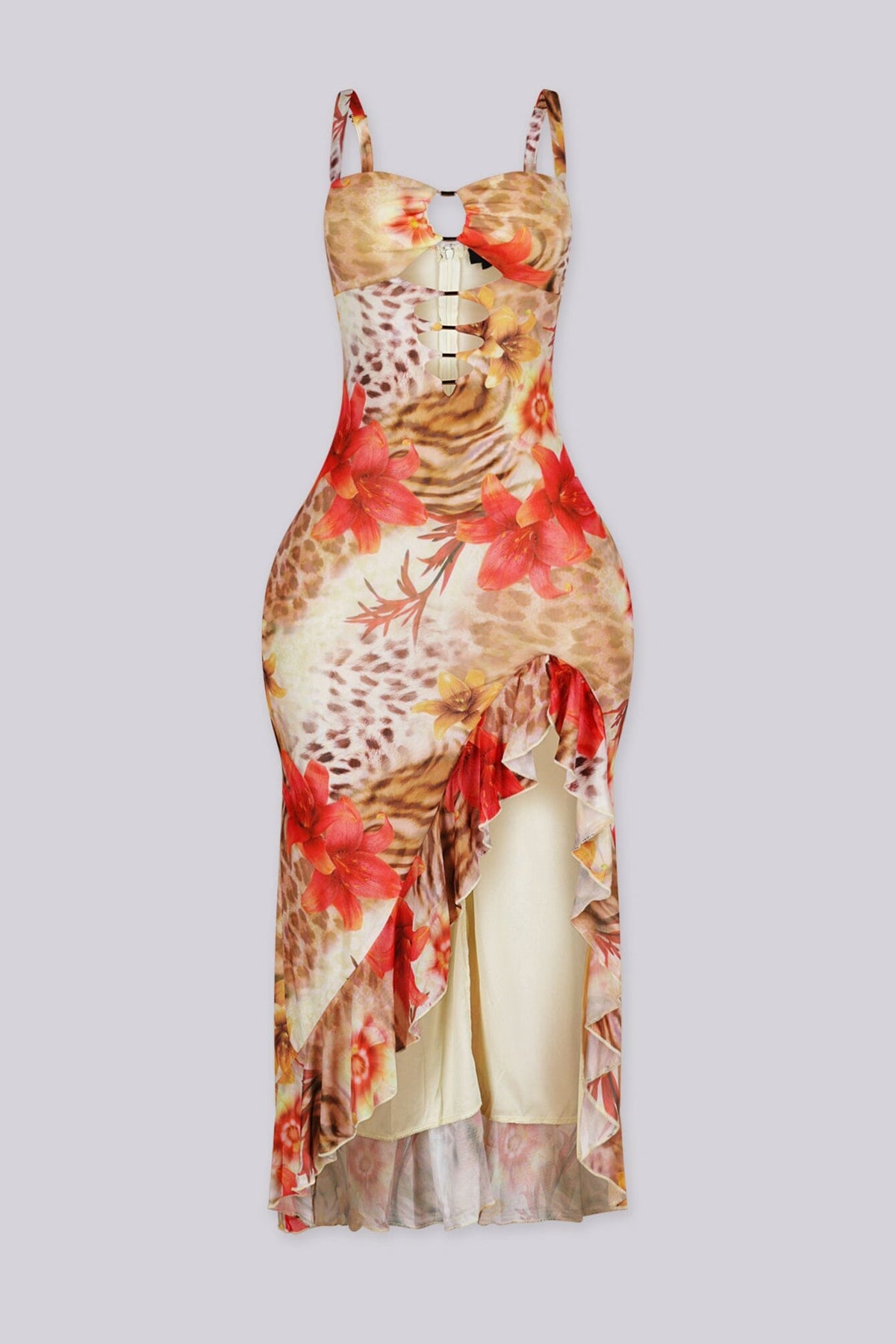 Wild Floral Midi Dress