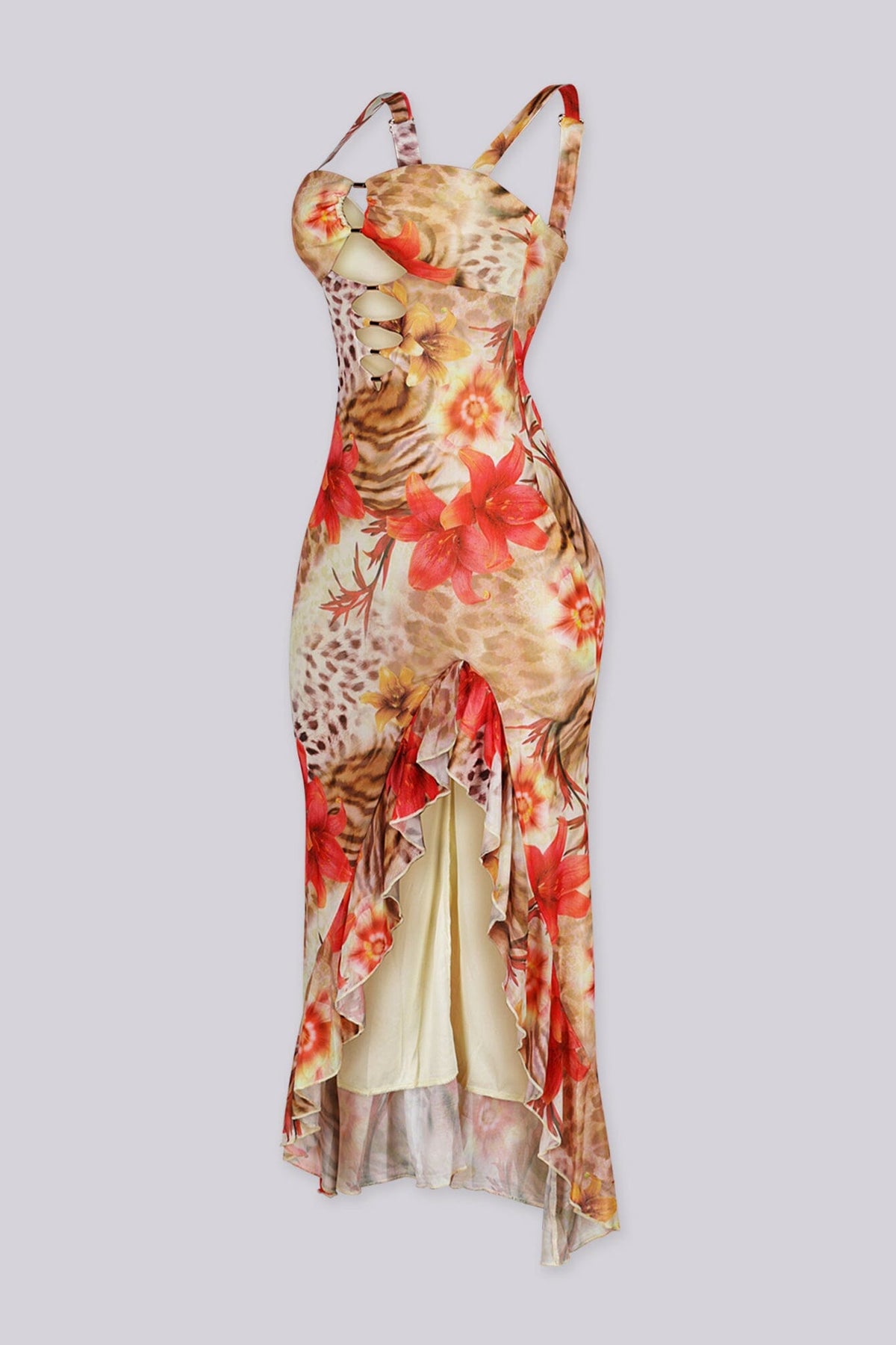 Wild Floral Midi Dress