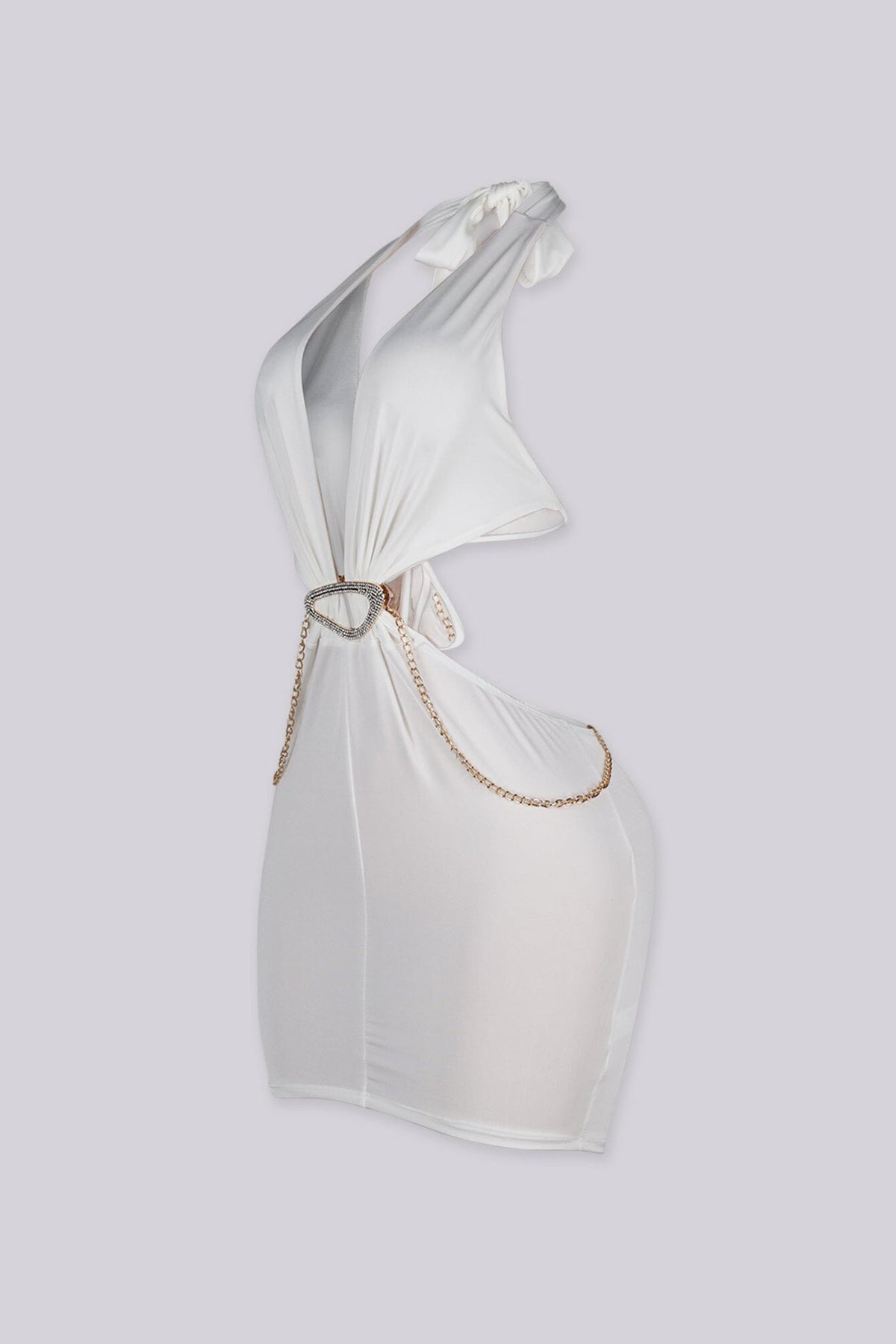 Vegas Night Halter Mini Dress