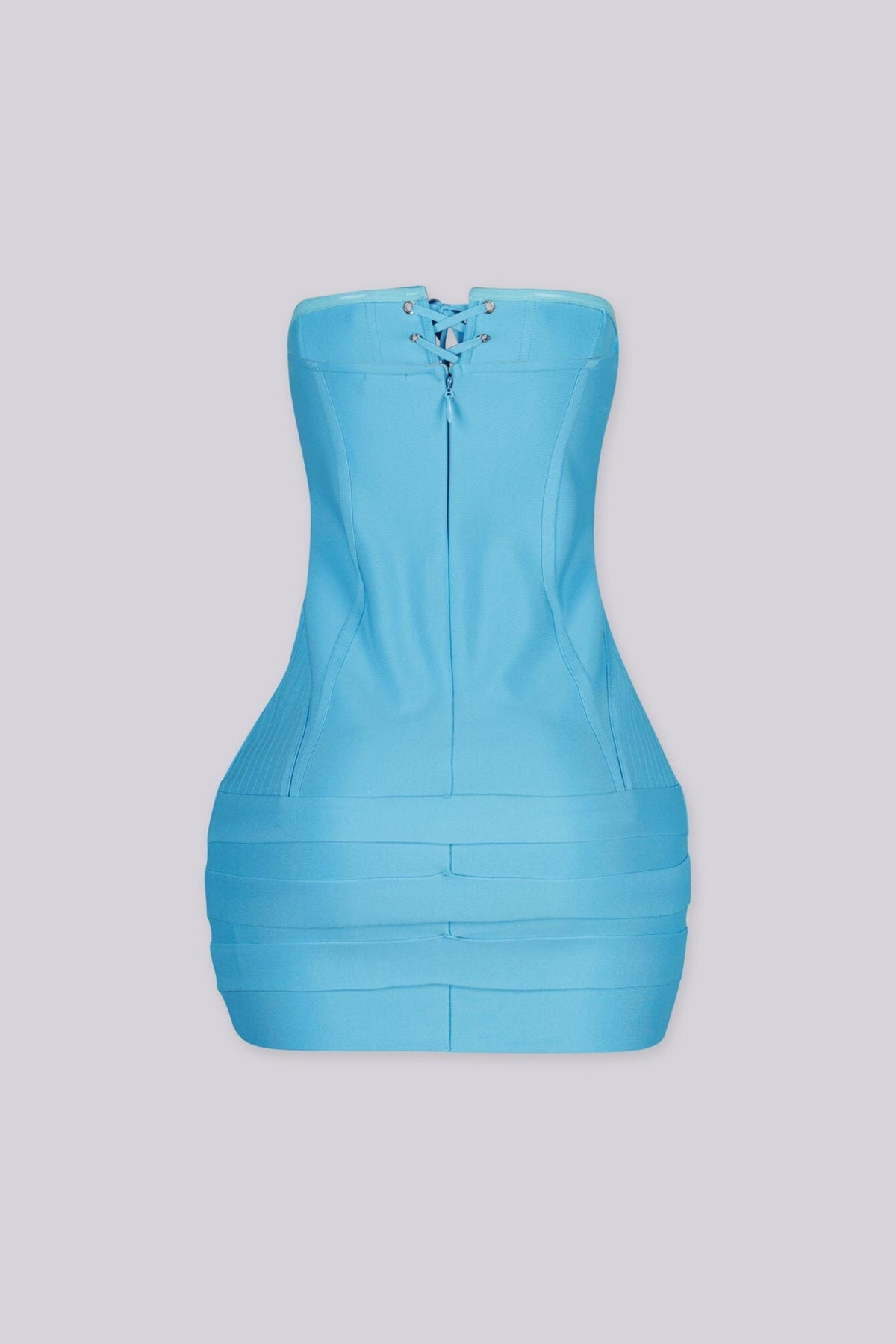 Electric Blue Tube Bandage Mini Dress