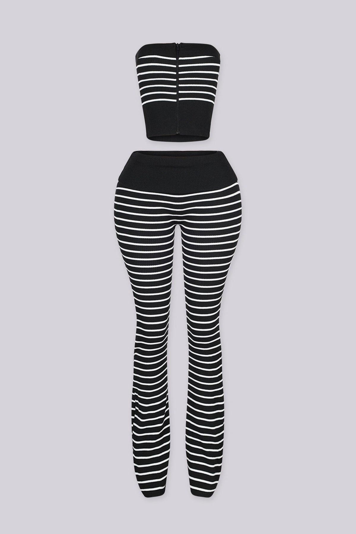 Bold Striped Optical Top & Pant SET