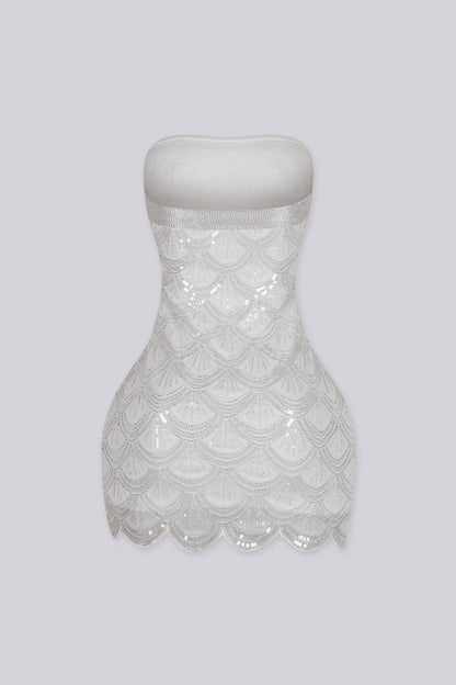Gatsby Rhinestone Tube Mini Dress