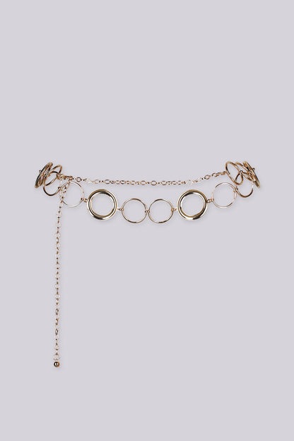 Gold Glam Ring Link Belt
