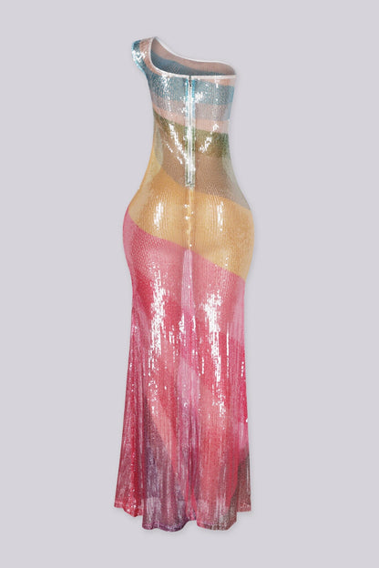 Rainbow Fish Maxi Dress