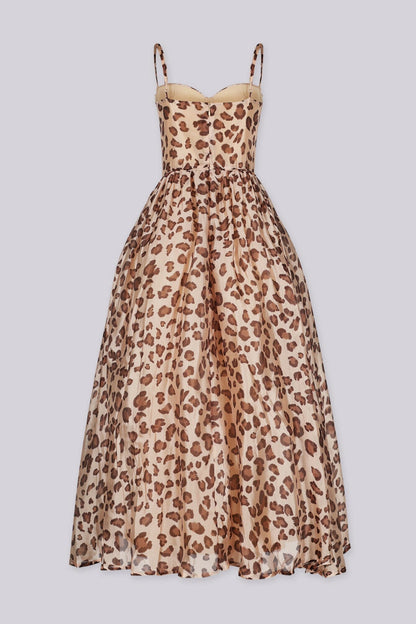 Secret Affair Leopard Maxi Dress