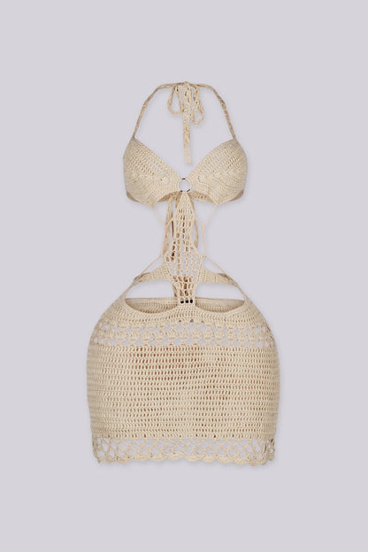 Sunny Festival Knit Mini Dress