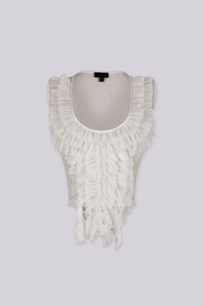 Rawness Sheer Blouse Top