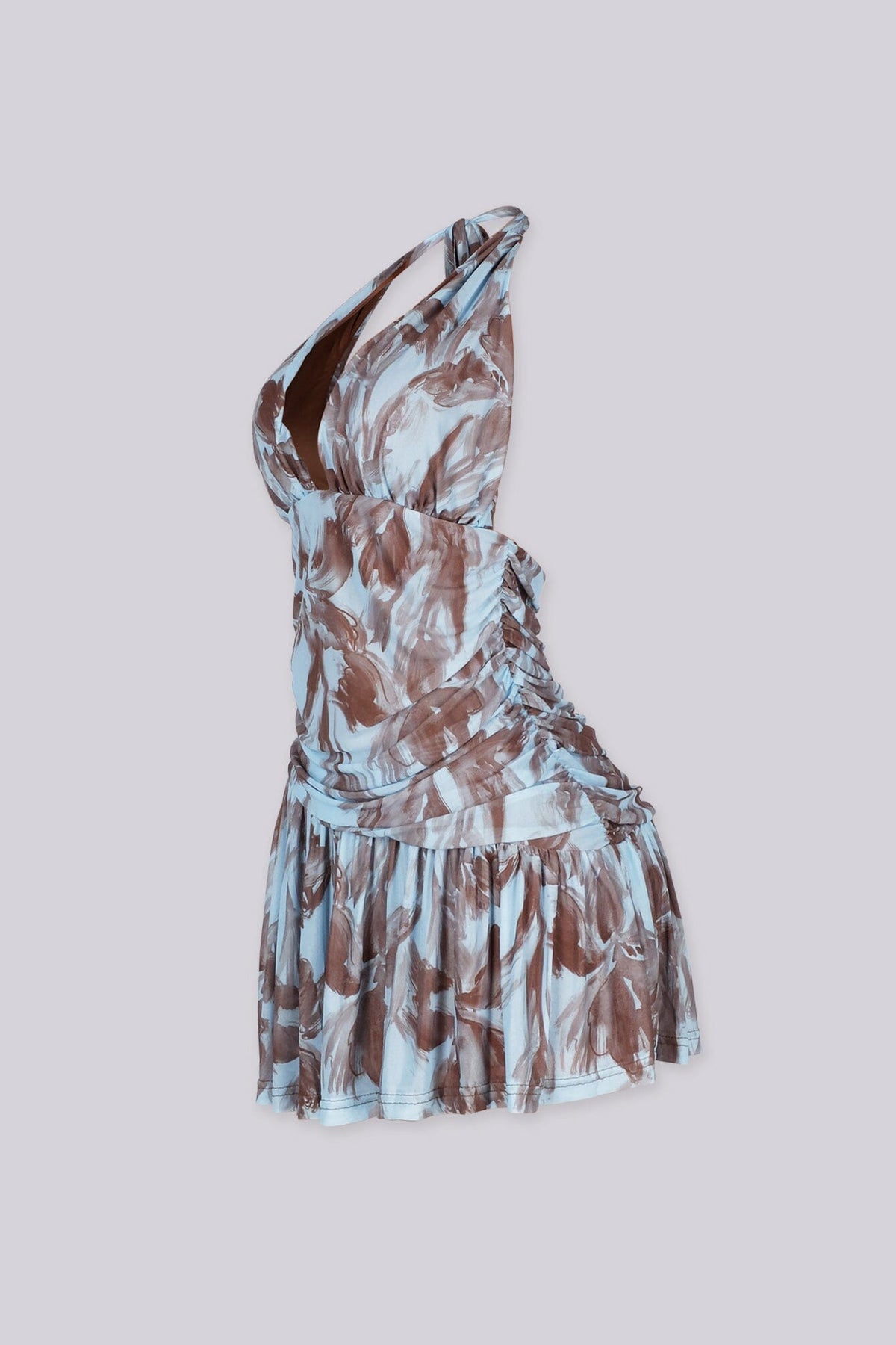 Gemini Bluey Halter Mini Dress
