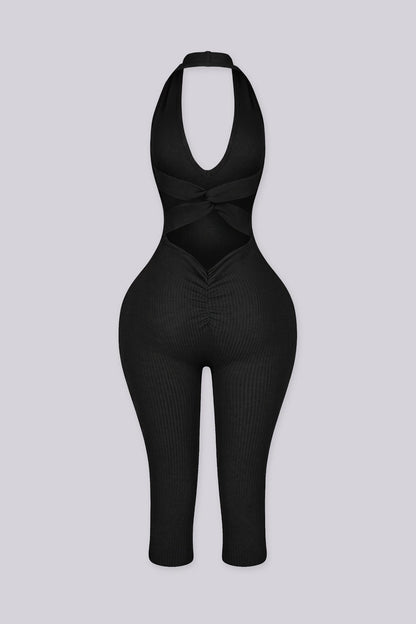 Off Duty Twist Capri Jumpsuit