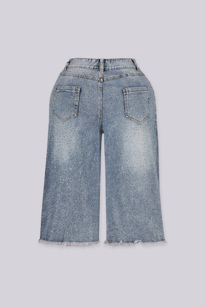 Shining Star Denim Bermuda Shorts