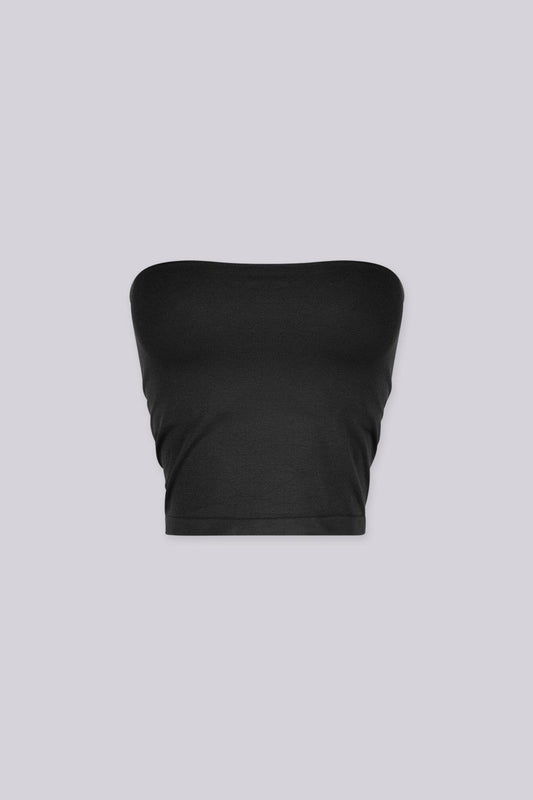 Soft Stretch Cropped Tube Top