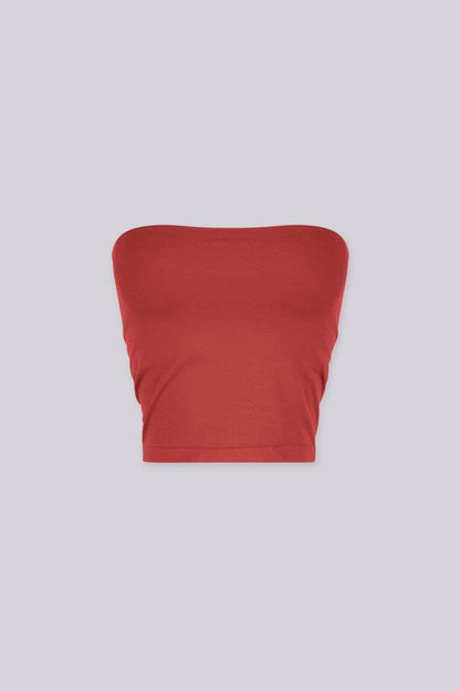 Soft Stretch Cropped Tube Top