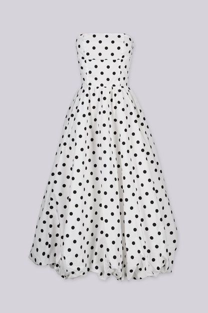 Timeless Polkadot Midi Dress