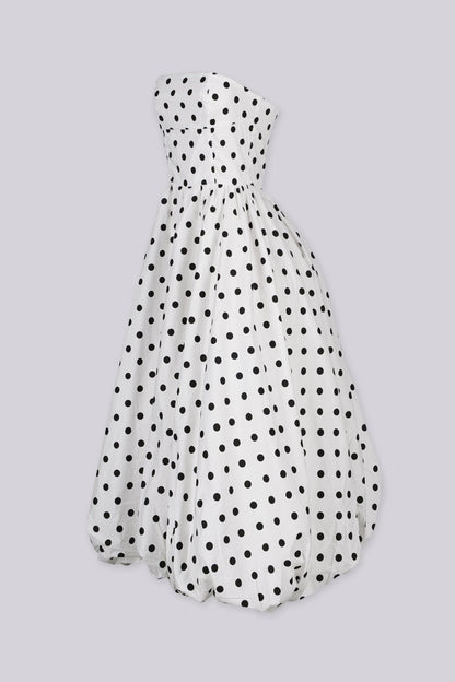 Timeless Polkadot Midi Dress