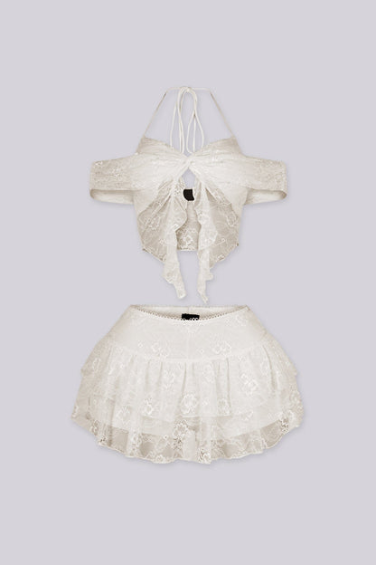Dream Girl Lace Top & Skirt SET