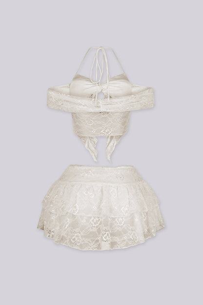 Dream Girl Lace Top & Skirt SET