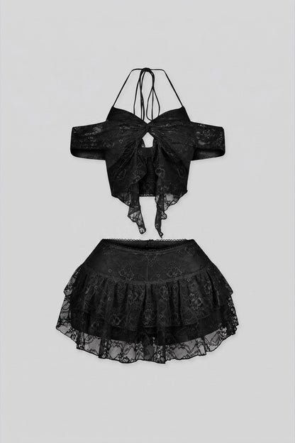 Dream Girl Lace Top & Skirt SET