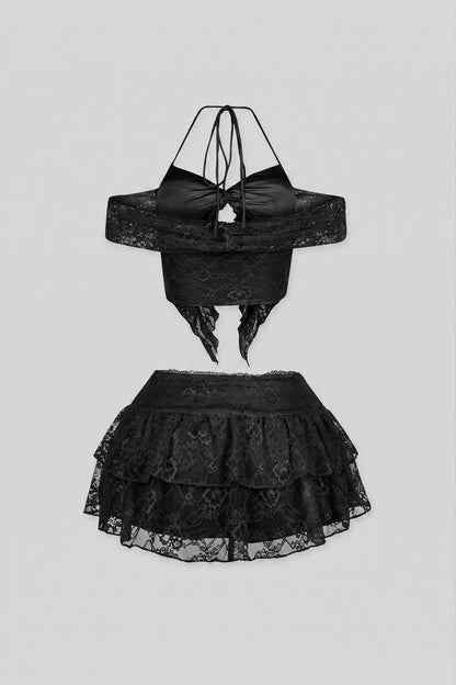 Dream Girl Lace Top & Skirt SET