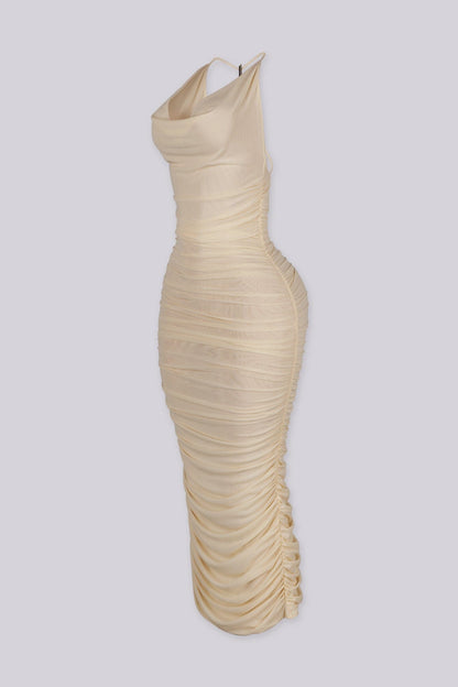 The Audra Drape Midi Dress