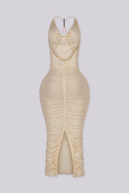 The Audra Drape Midi Dress