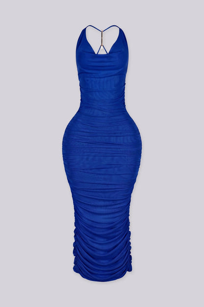 The Audra Drape Midi Dress