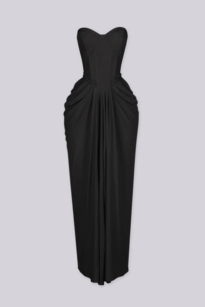 Hollywood Draped Midi Dress
