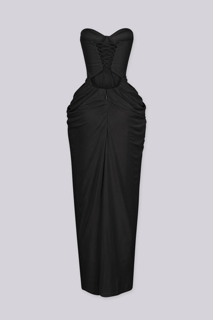 Hollywood Draped Midi Dress