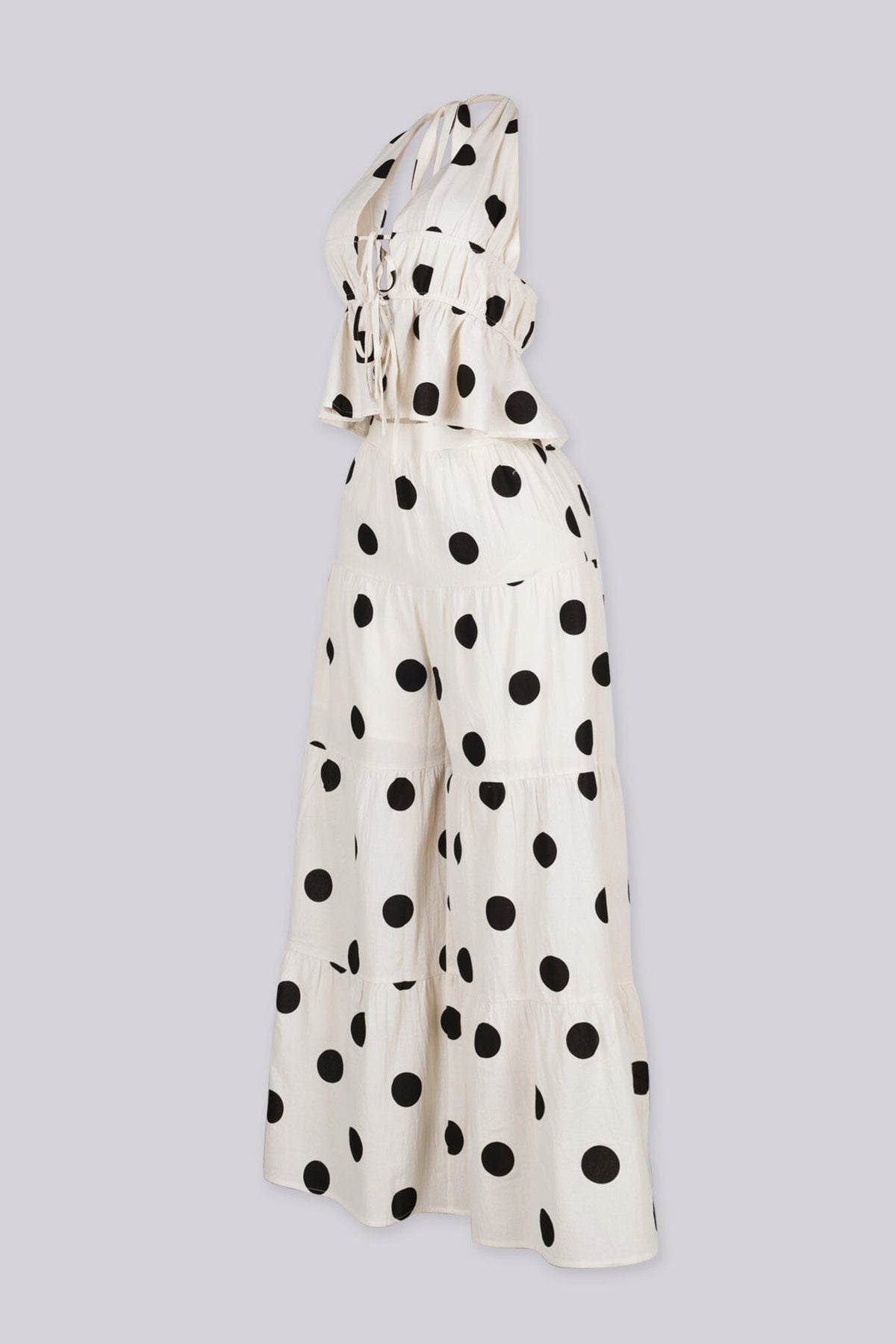 Evonne Polka Dot Top & Pants SET
