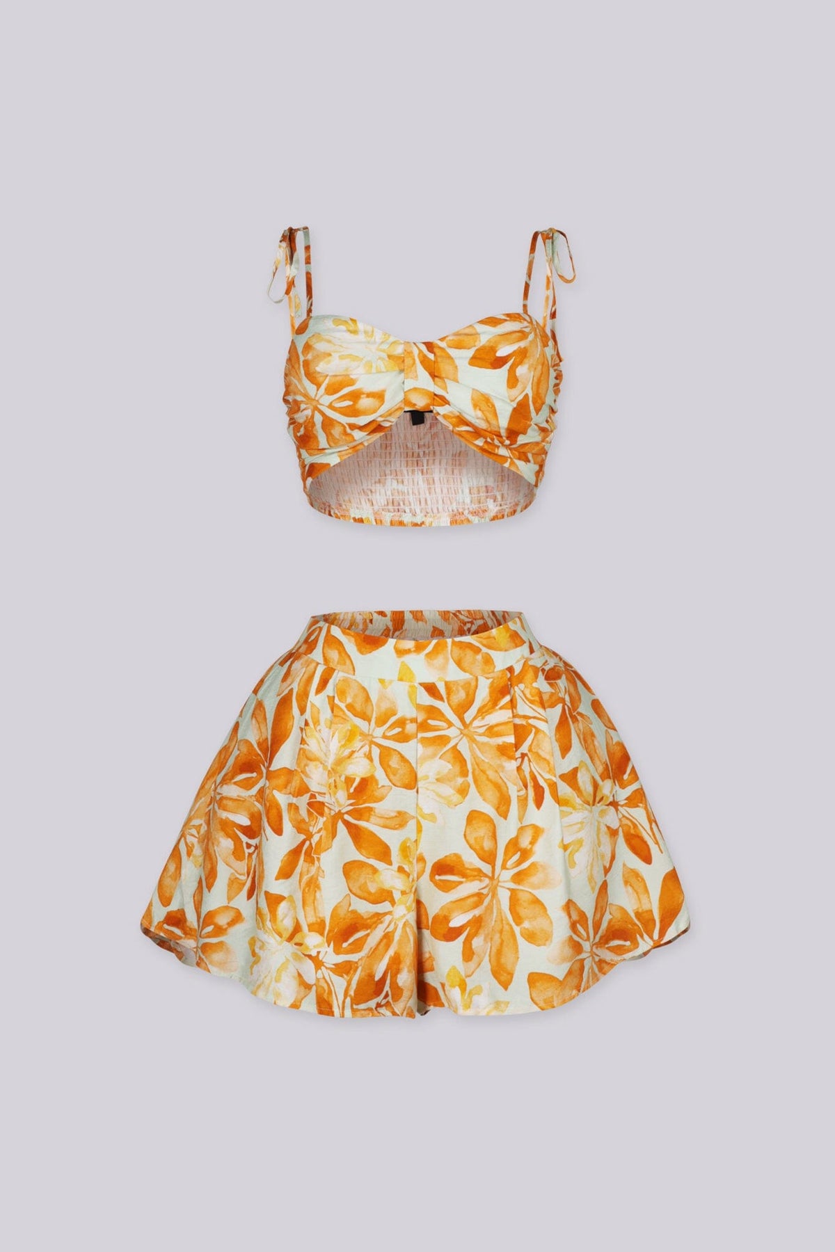 Fiona Tropical Bra top & Shorts SET