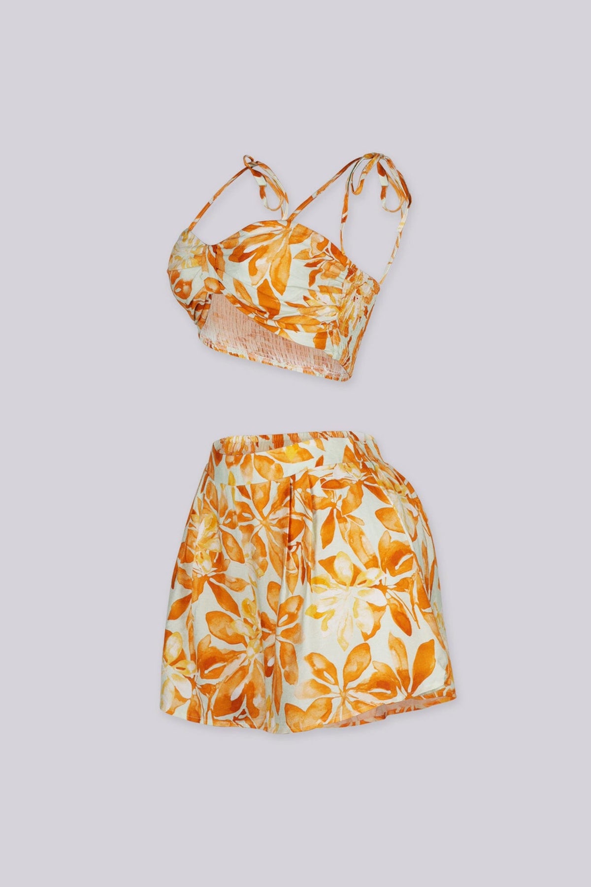 Fiona Tropical Bra top & Shorts SET