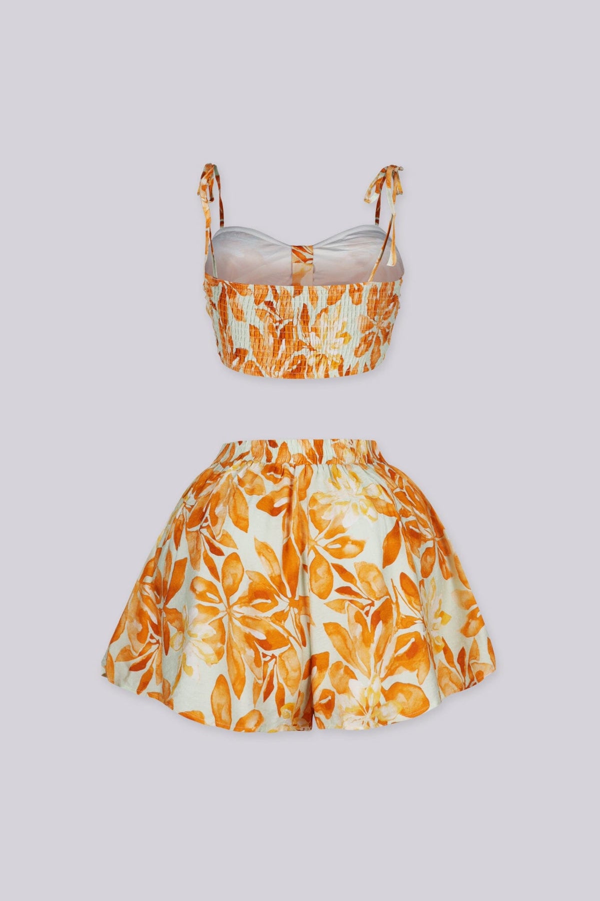 Fiona Tropical Bra top & Shorts SET