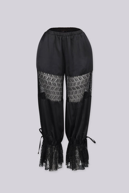 Xamira Lace Panel Capri Pants
