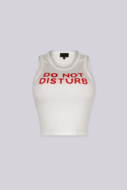 Do Not Disturb Ribbed Tank Top