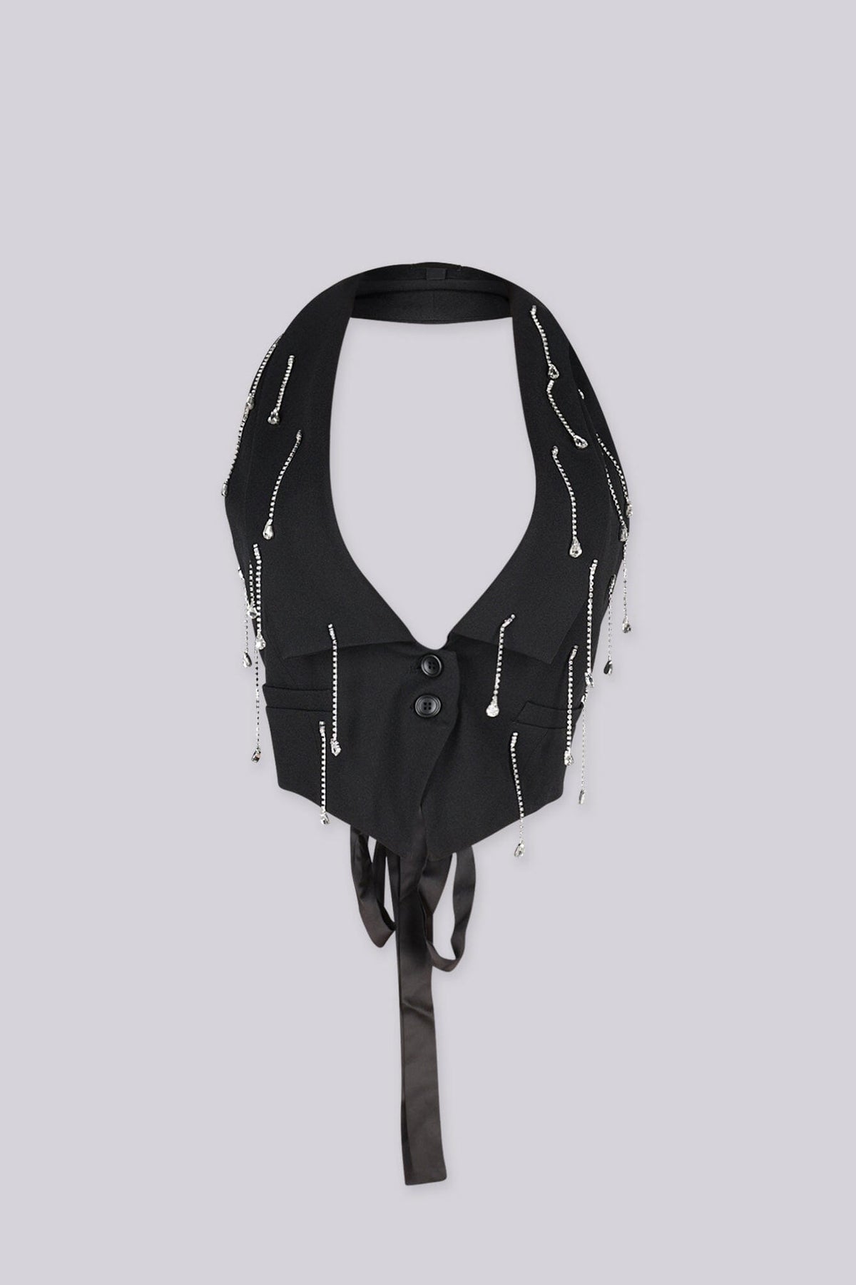 Crystal Rain Halter Vest Top