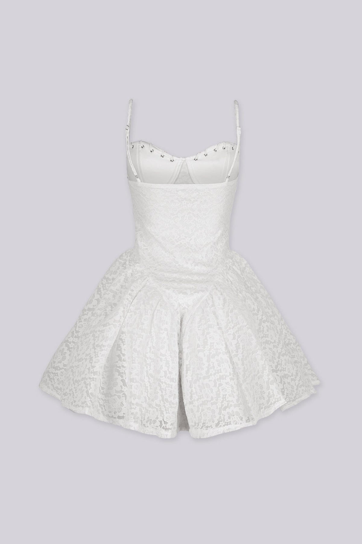 Santorini Lace Corset  Mini Dress