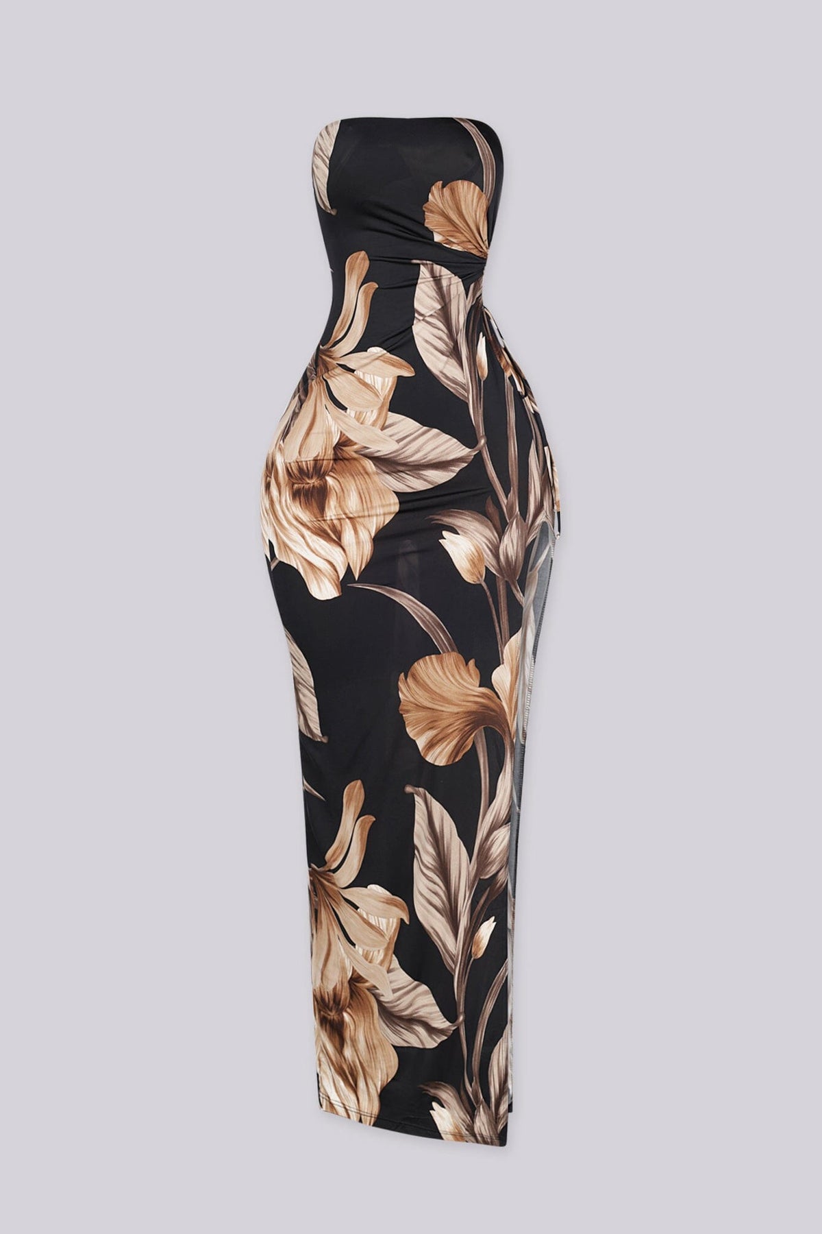 Bali Leaf Bandeau Maxi Dress