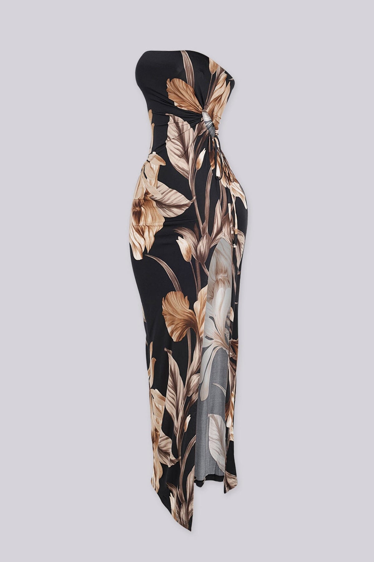 Bali Leaf Bandeau Maxi Dress