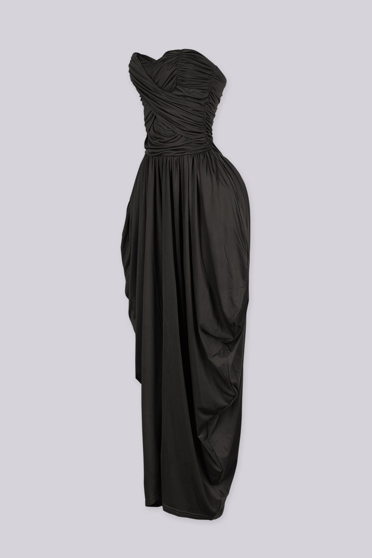 Harem Draped Strapless Jumpsuit