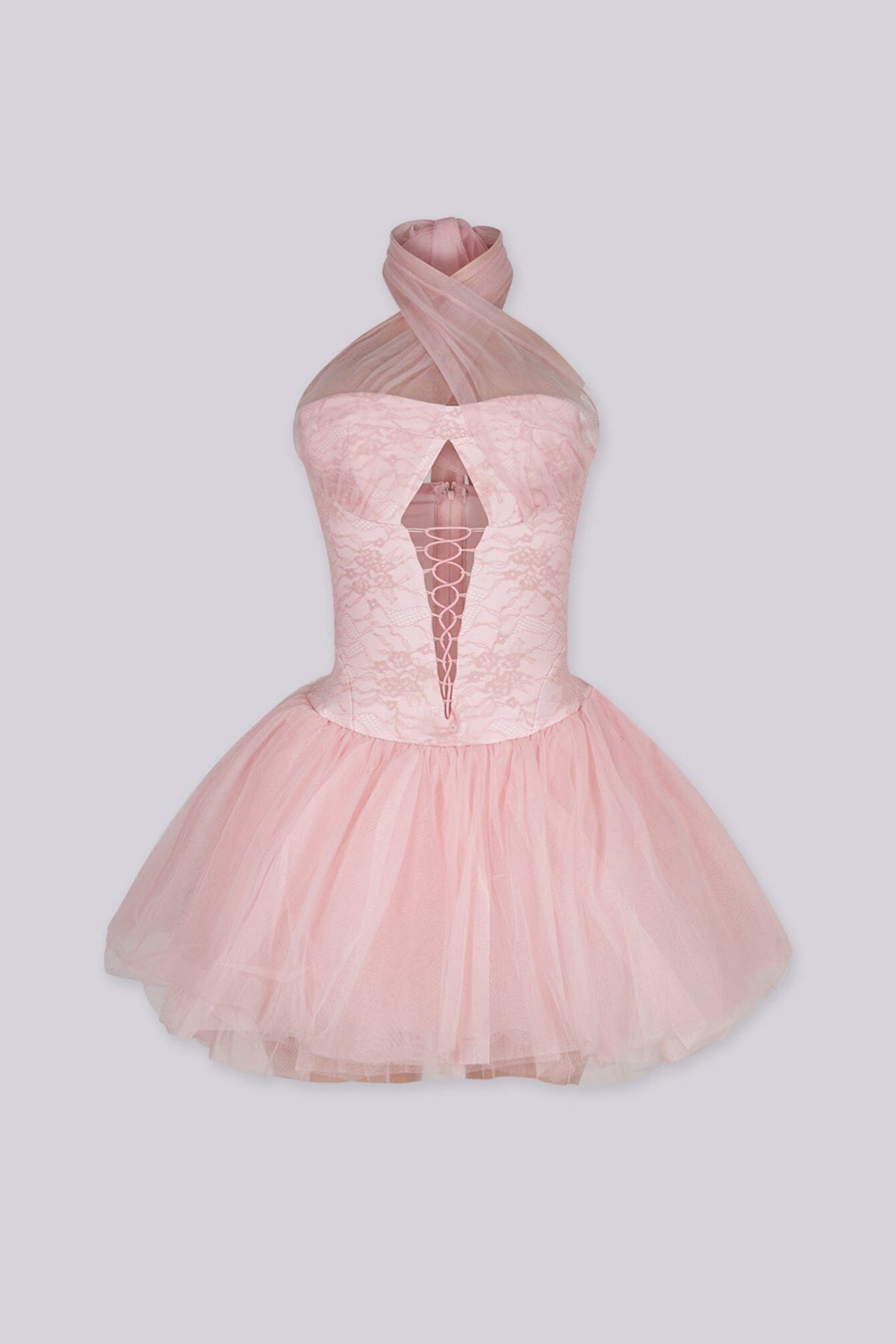 Ballerina Lace Corset Tulle Mini Dress