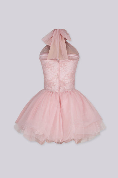 Ballerina Lace Corset Tulle Mini Dress