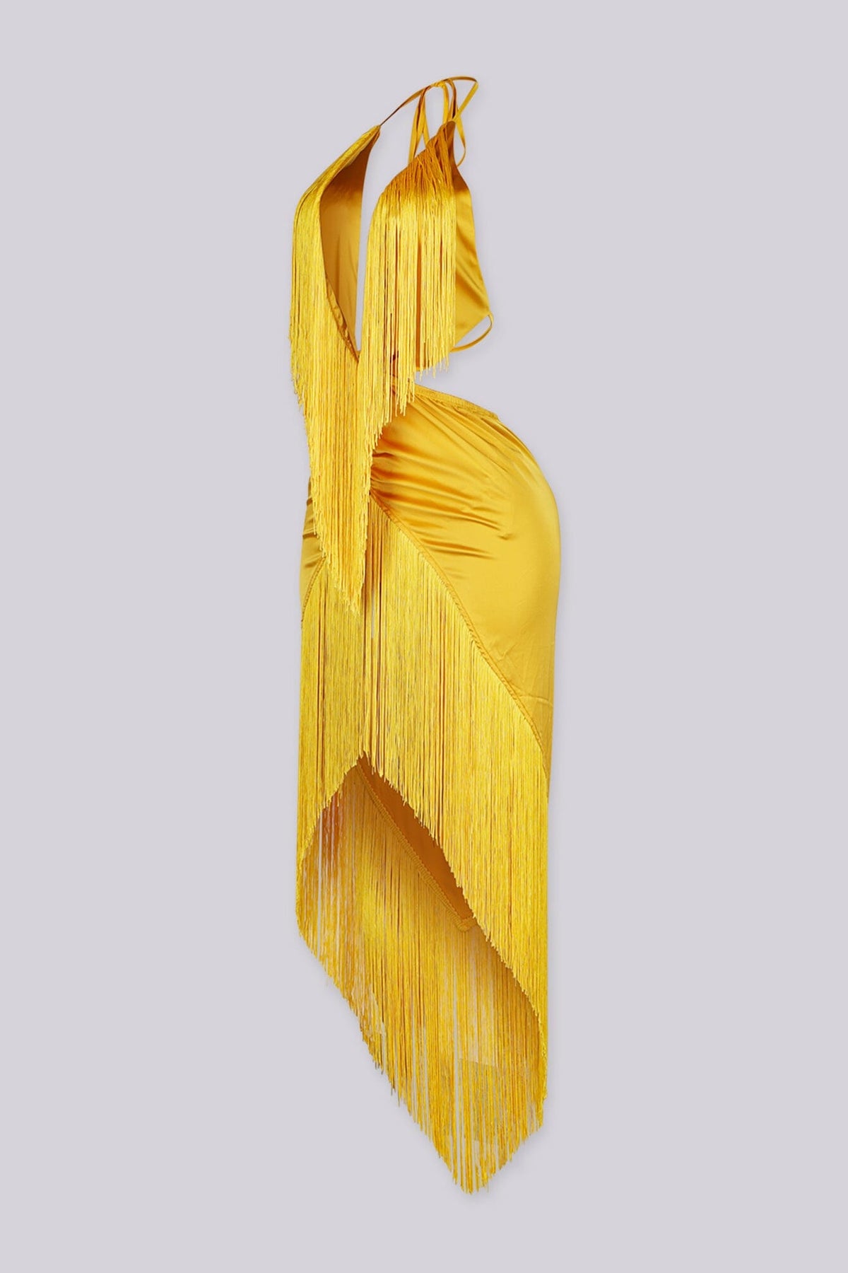 Sundance Fringe Halter Maxi Dress