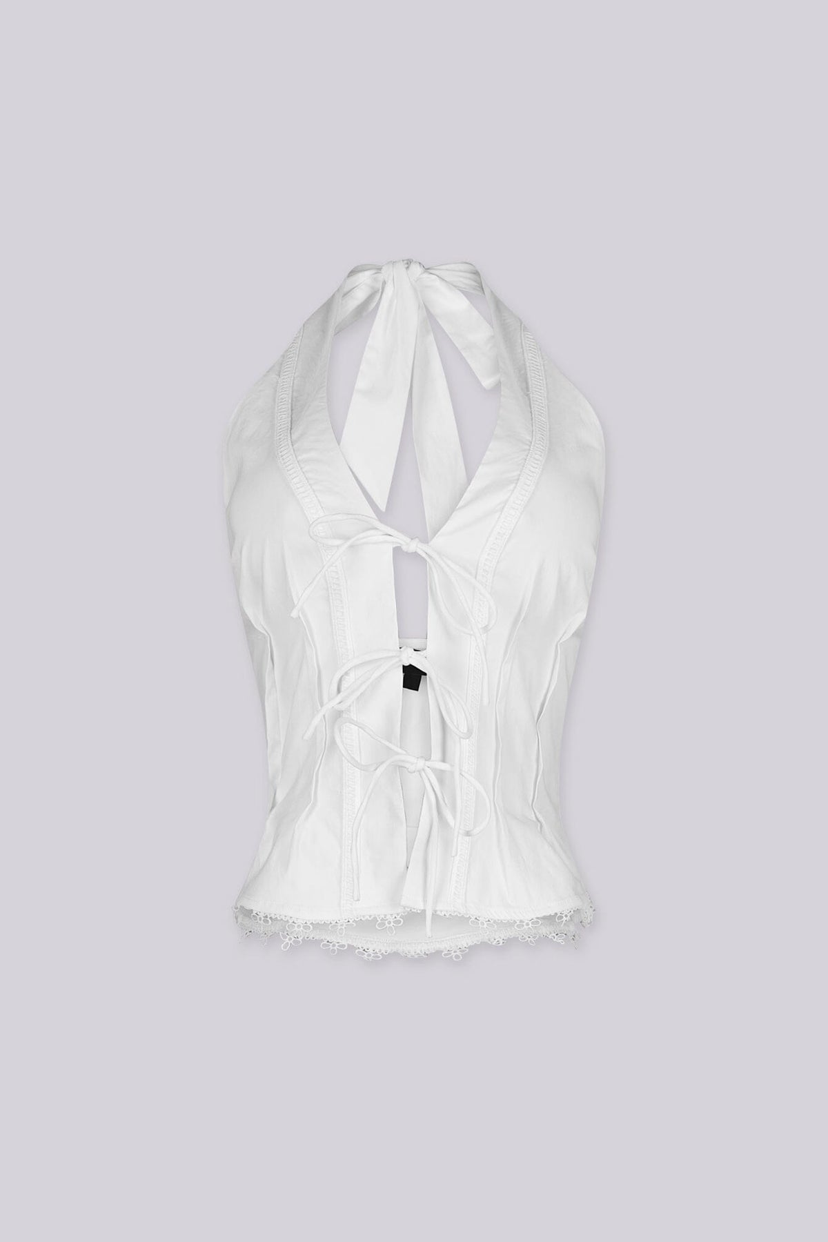 Breanna Lace Up Halter Top