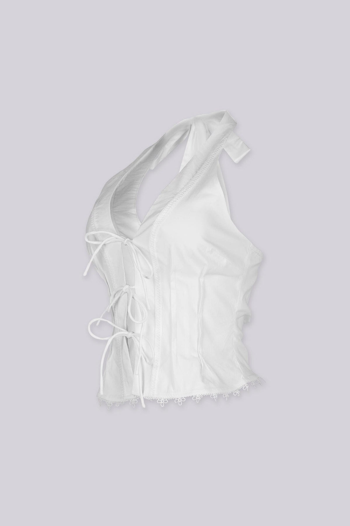 Breanna Lace Up Halter Top