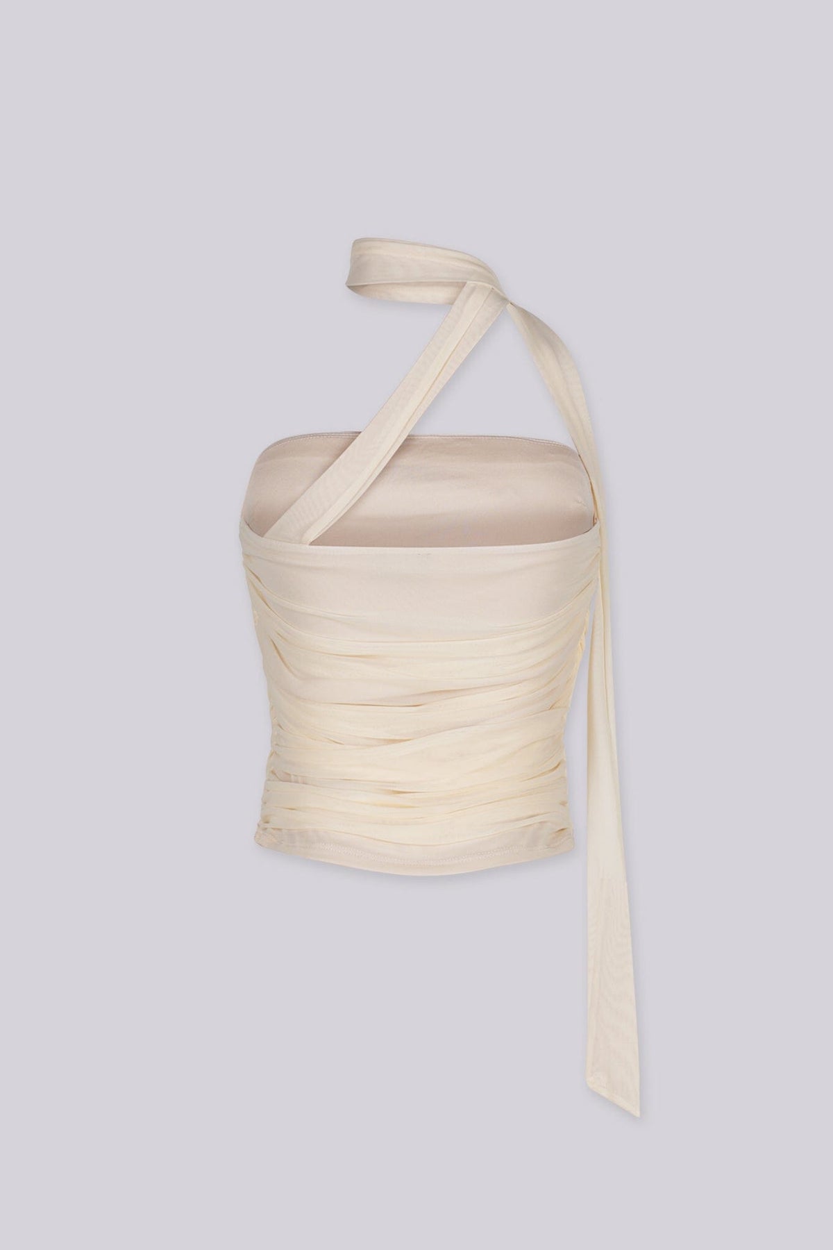Parisa Ruched Bandeau Tie Top