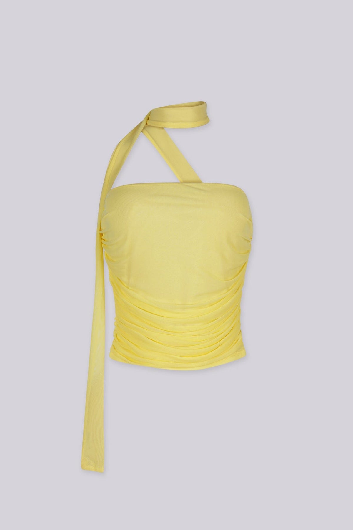 Parisa Ruched Bandeau Tie Top