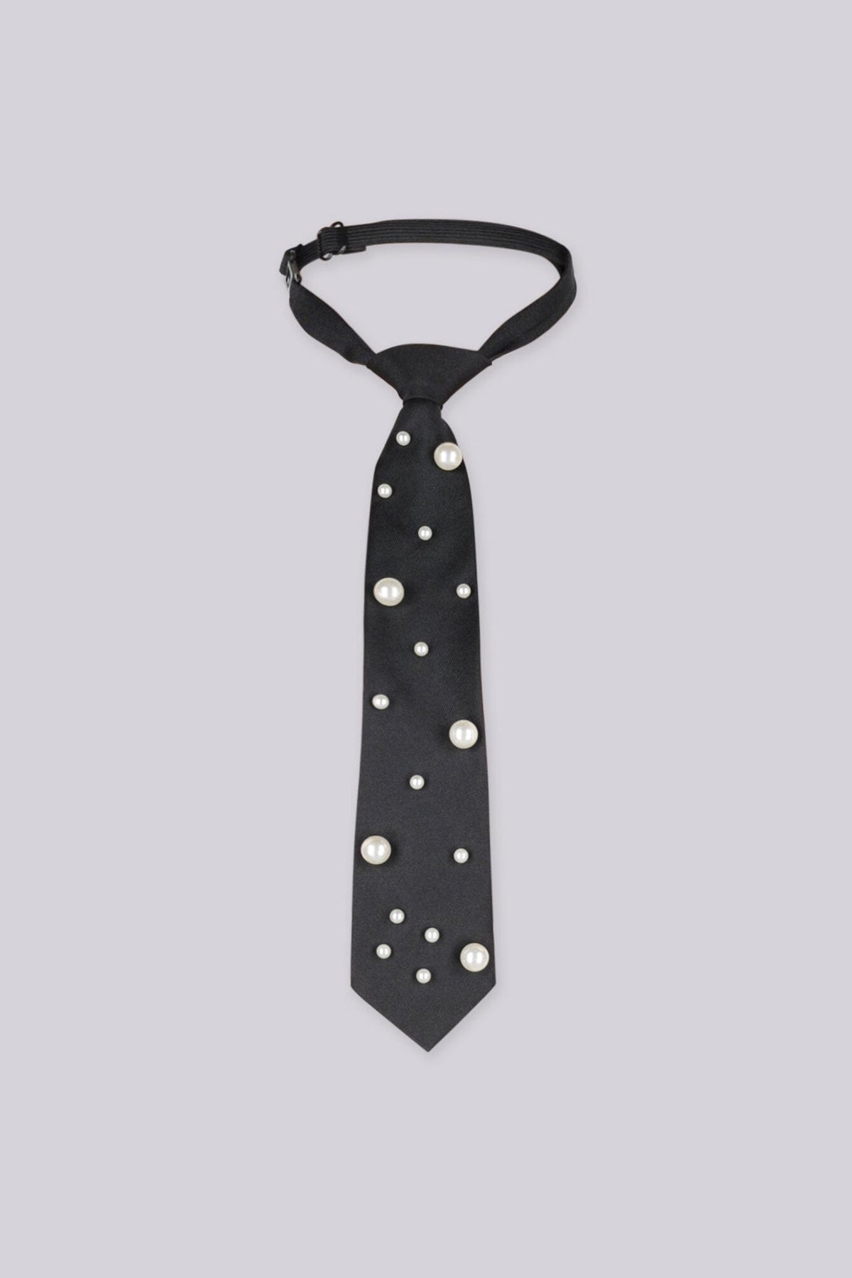 Coco Pearl & Rhinestone Embellished Necktie