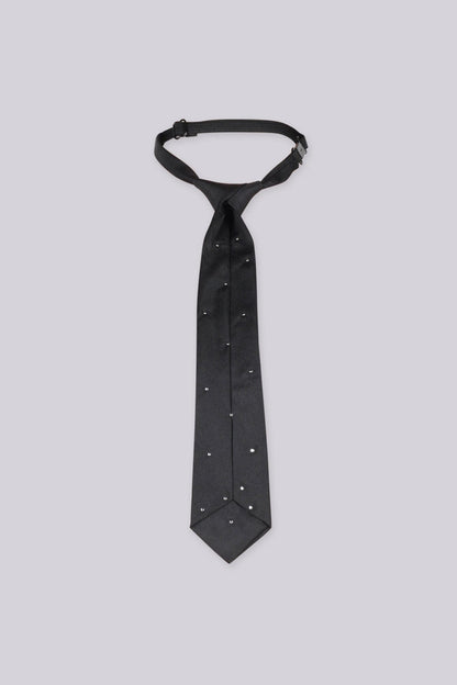 Coco Pearl & Rhinestone Embellished Necktie